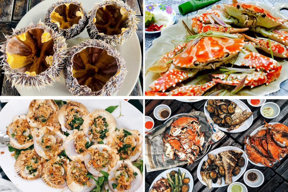 Thực đơn hải sản tươi ngon, hấp dẫn